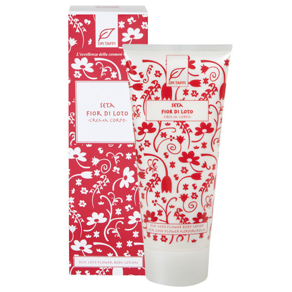 Dr. Taffi SILK LOTUS FLOWER BODY LOTION - natural italian skincare www.MilanoCoronado.com
