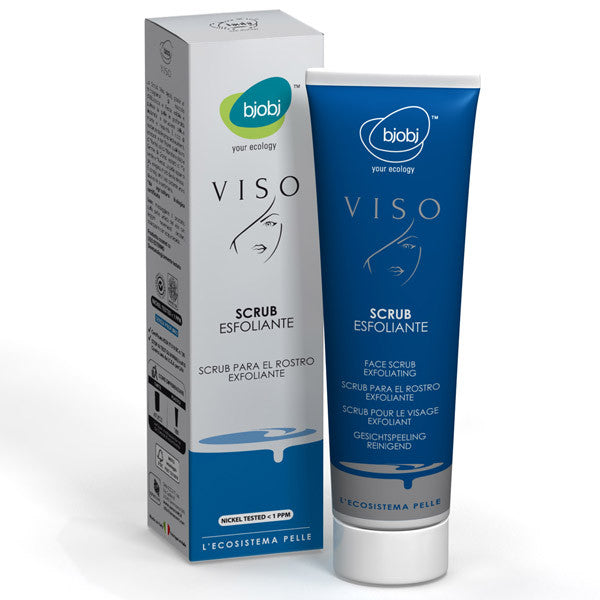 EXFOLIATING FACE SCRUB, FRAGRANCE FREE, Bjobj - natural italian skincare www.MilanoCoronado.com