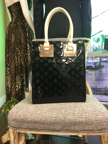 Bag, Black Tote Handbag - natural italian skincare www.MilanoCoronado.com