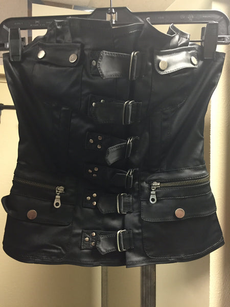 Designer Bustier, Pocketed, Brown - natural italian skincare www.MilanoCoronado.com