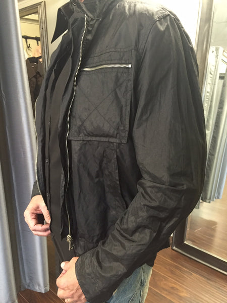 Jacket, black, windbreaker light pocket jacket - natural italian skincare www.MilanoCoronado.com