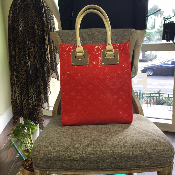 Bag, Red Tote Handbag - natural italian skincare www.MilanoCoronado.com