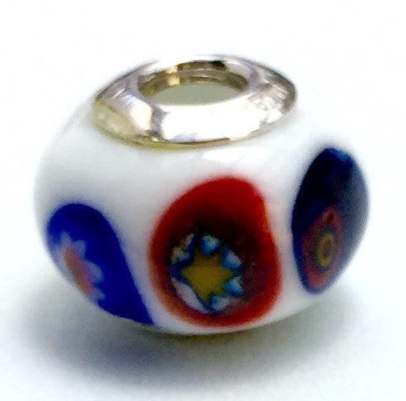 Pandora red murano online glass bead