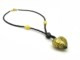 Heart shaped Murano Glass necklace , black, Giulia model - natural italian skincare www.MilanoCoronado.com