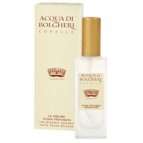 Dr. Taffi  ACQUA BOLGHERI CORAL SUBLIME PERFUMED WATER - natural italian skincare www.MilanoCoronado.com