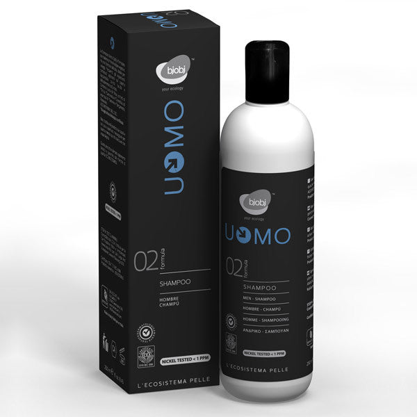 Man Gentle SHampoo for Frequent Use with Panthenol, Bjobj - natural italian skincare www.MilanoCoronado.com