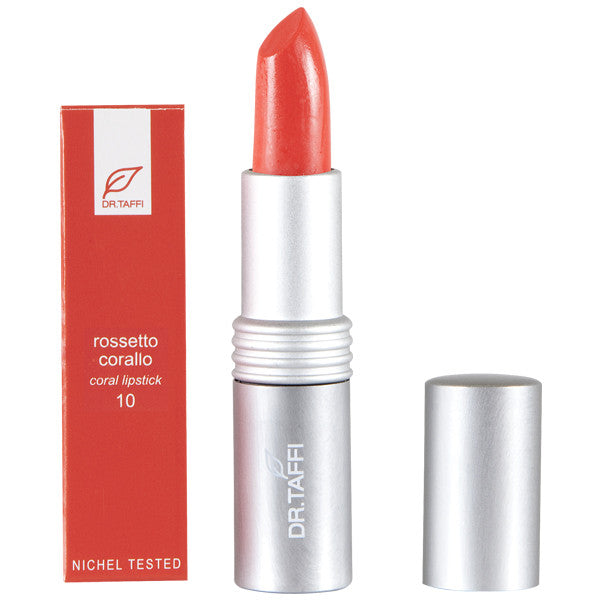 Dr. Taffi CORAL LIPSTICK 10 - natural italian skincare www.MilanoCoronado.com