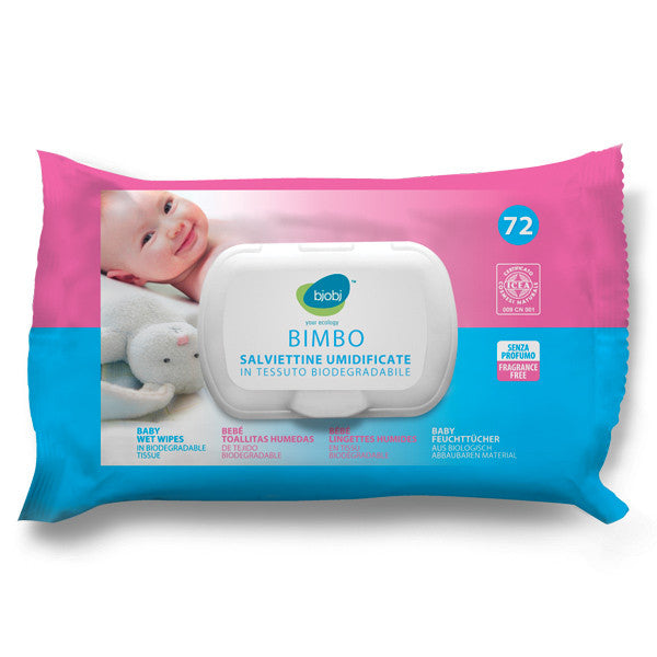 Fragrance-Free WET WIPES FOR BABIES, Bjobj - natural italian skincare www.MilanoCoronado.com