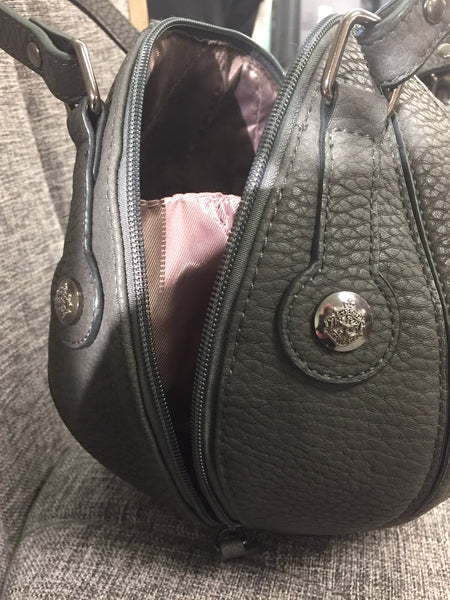 Bag, Grey, Cruelty free Handbag shaped as a Ball - natural italian skincare www.MilanoCoronado.com