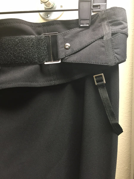 Designer Pants, black with a detachable belt - natural italian skincare www.MilanoCoronado.com