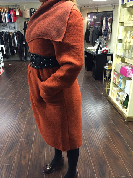 Coat, Orange, One Size - natural italian skincare www.MilanoCoronado.com