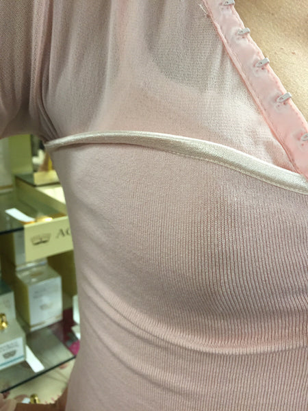 Top, Pink with transparent sleeves - natural italian skincare www.MilanoCoronado.com