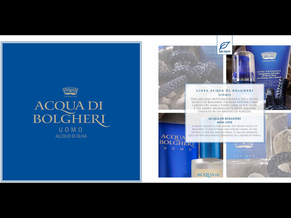 Dr. Taffi ACQUA DI BOLGHERI FOR MAN PERFUME - natural italian skincare www.MilanoCoronado.com