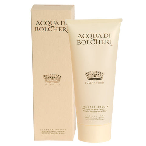 Dr. Taffi ACQUA DI BOLGHERI GOLD SHOWER GEL - natural italian skincare www.MilanoCoronado.com